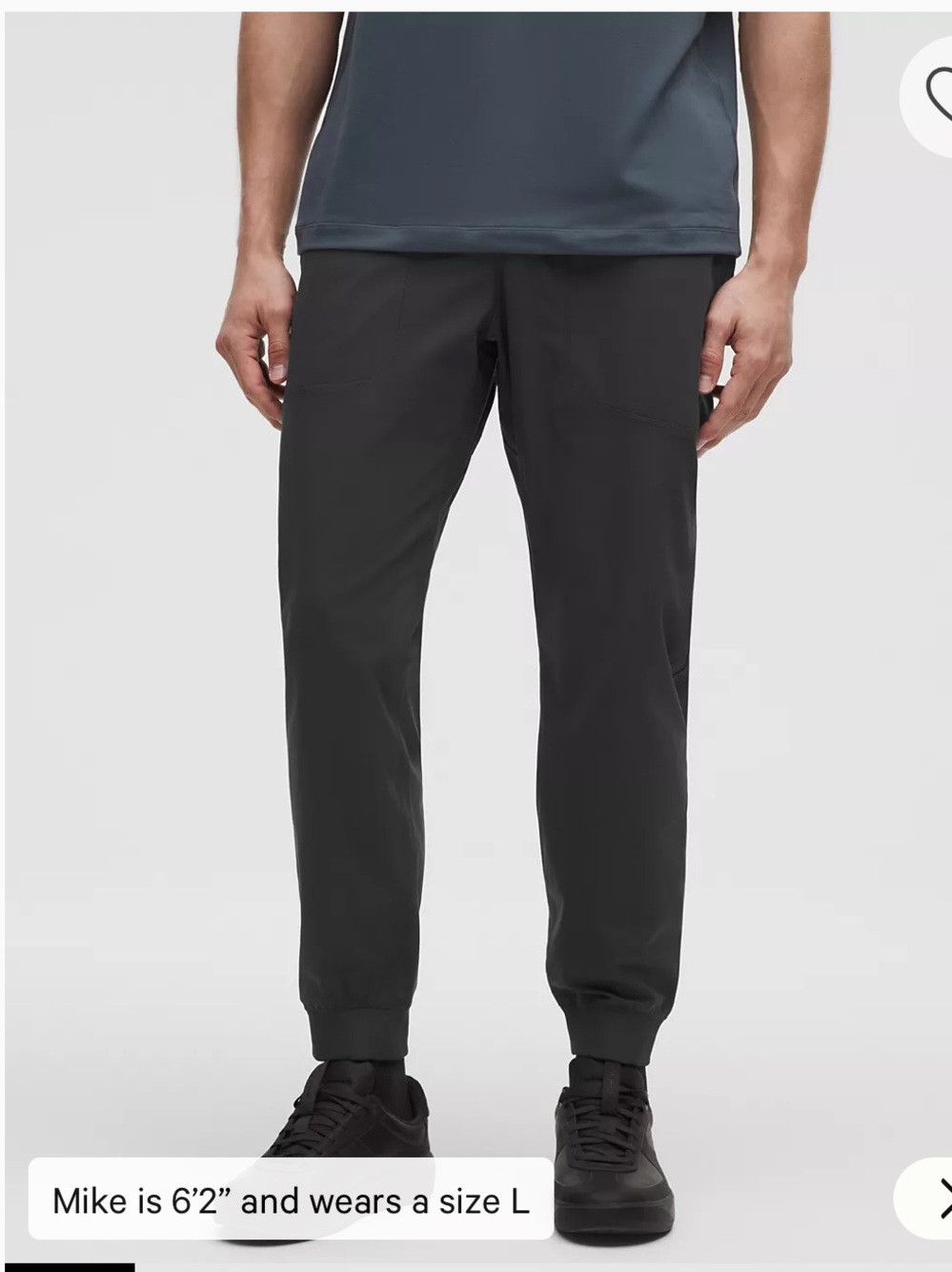 Lululemon ABC Warpstreme Joggers Sweatpants Obsidian Grey Medium